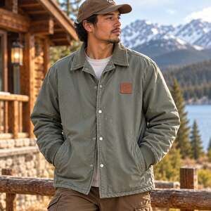 Gorpcore Workwear Quiksilver Kofuji Quilted Jacket XXL Sage Green Utility